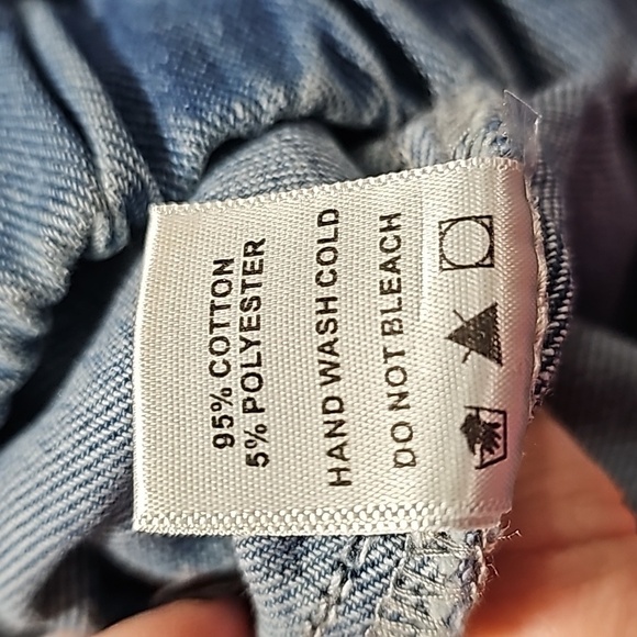 White birch relaxed fit plus size elastic waist denim joggers new without tags - Picture 8 of 8